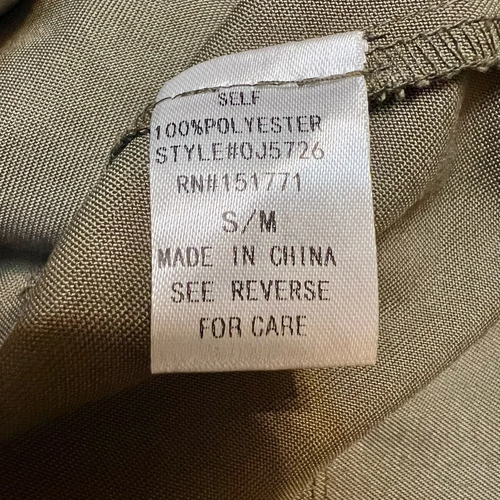 Gilli Womens Jacket Size S/M Army Green Military Infantry Draped Button Up - Picture 9 of 12